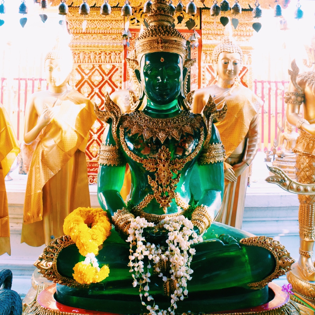 The Emerald Buddha replica at Doi Suthep