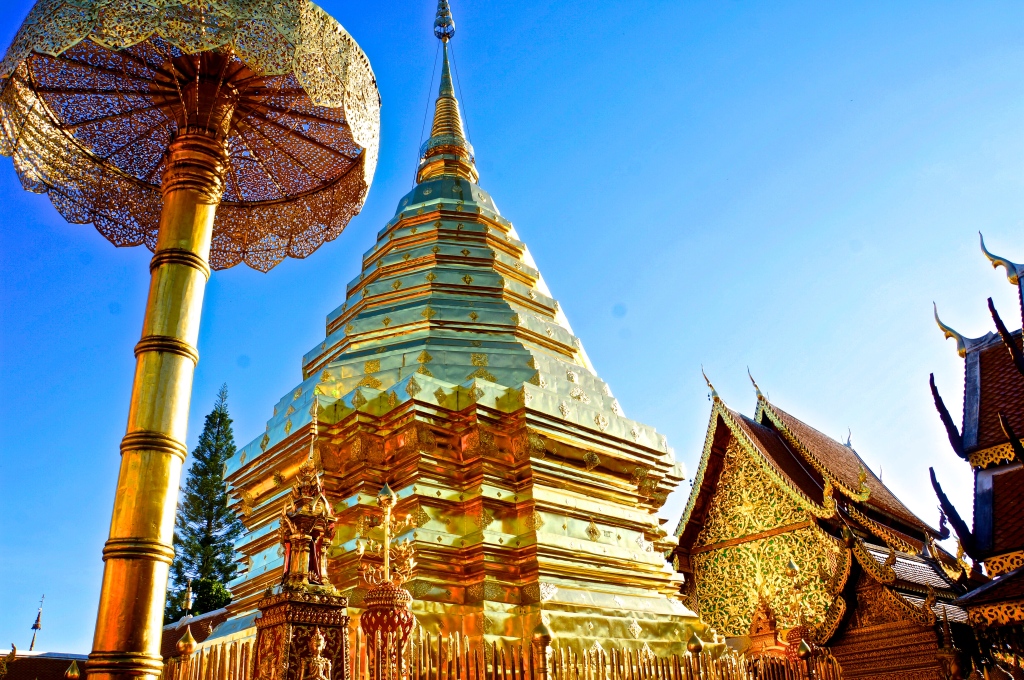The Golden Pagoda at Doi Suthep