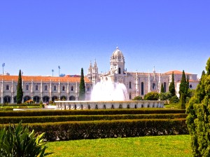 View of the Monastery from the gardens