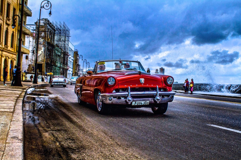 Cuba stopped importing cars for several years after the revolution. These dinosaurs are immaculately maintained and very commonly used