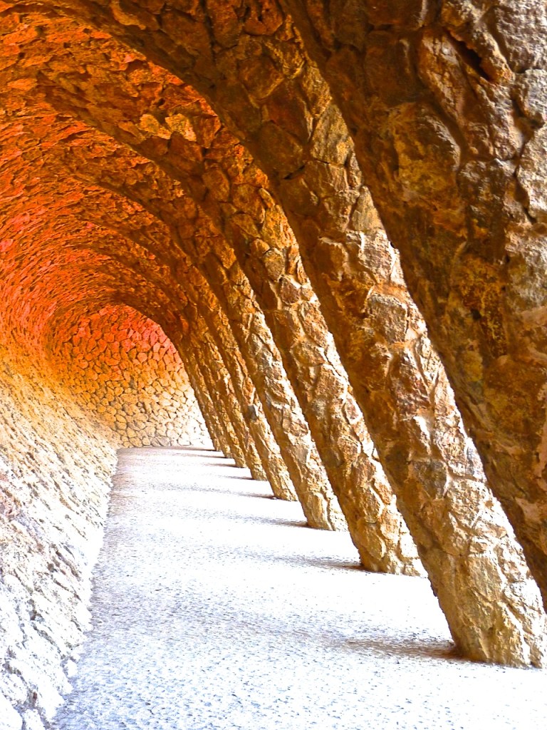The famous corridor of Park Guell