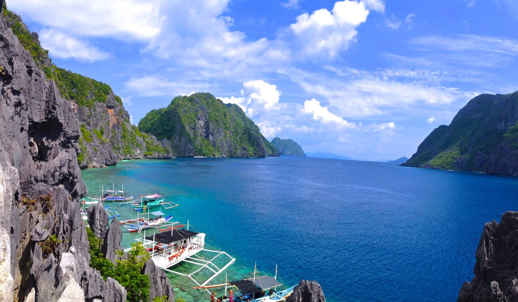The view from Matinloc Shrine on Matinloc Island